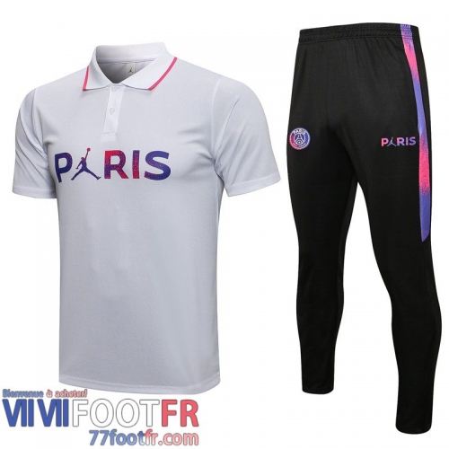 Polo foot PSG blanc Uomo 2021 2022 PL84