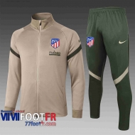 77footfr Veste foot Atletico Madrid Kaki 2020 2021 A401