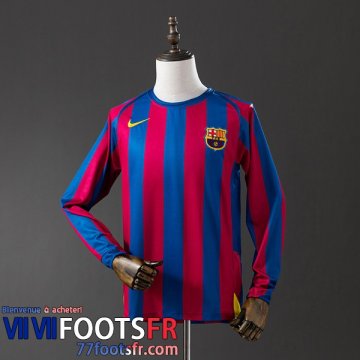Retro Maillot De Foot Barcelone Domicile Homme Manche Longue 2005 06 FG1154