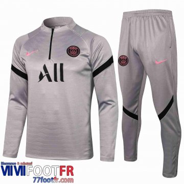 Survetement de Foot PSG Gris clair 21-22 TG12