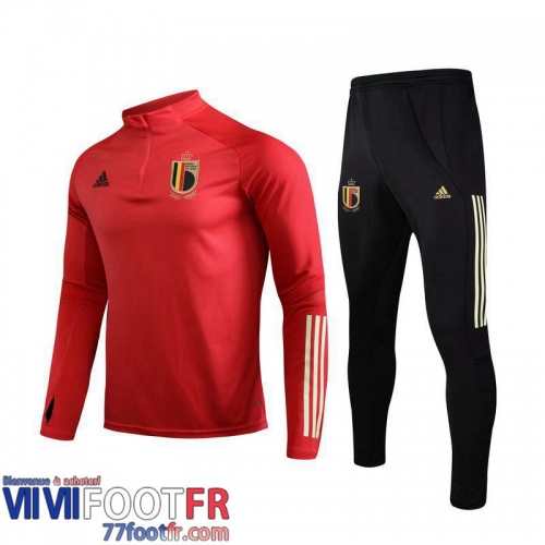 Kits: Survetement De Foot Belgique rouge Enfant 2021 2022 TK06