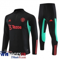 Survetement de Foot Manchester United noir Homme 2023 2024 TG852