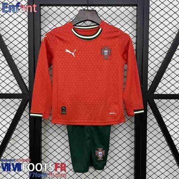 Maillot De Foot Portugal Manche Longue Domicile Enfant 2025