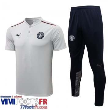 Polo foot Manchester City blanche Homme 2021 2022 PL253