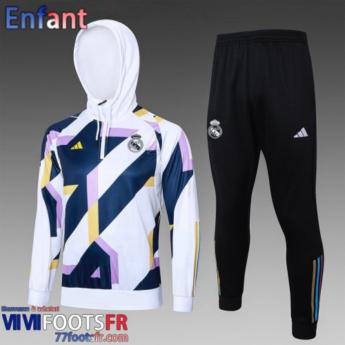 KIT: Survetement de Foot - Sweat A Capuche Real Madrid Enfant 2023 2024 C168