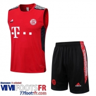 Survetement Sans manches Bayern Munich rouge Homme 2022 2023 TG602