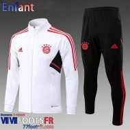 KIT: Veste Foot Bayern Munich Blanc Enfant 2022 2023 TK461