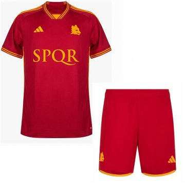 SPQR Maillot De Foot Rome Domicile Enfant 2023 2024