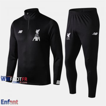 Promo: Ensemble Survetement Liverpool FC Enfant Noir 2019/2020 Thailande