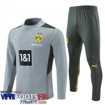 Survetement de Foot Dortmund BVB gris Homme 21 22 TG154