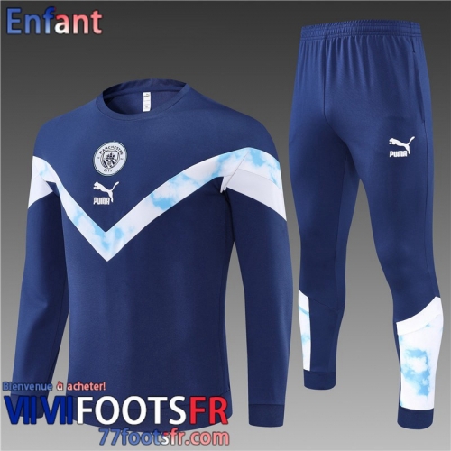 Survetement de Foot Manchester City bleu Enfant 22 23 TK323