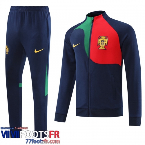 Veste Foot Portugal bleu Homme 2022 2023 JK544