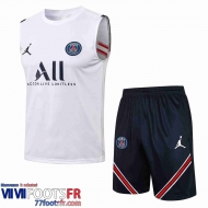 Sans manches PSG Homme blanche 2021 2022 PL114