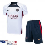 Survetement T Shirt PSG Blanc Homme 2023 2024 A66