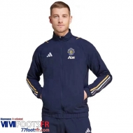 Coupe Vent Manchester United Navy blue Homme 2023 2024 D77