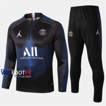 Acheter Ensemble Survetement Foot PSG Paris Saint Germain Jordan Bleu Saphir Thai 2019 2020 Nouveau