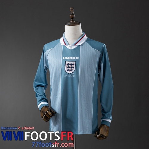 Retro Maillot De Foot Angleterre Exterieur Homme Manche Longue 1996 FG861