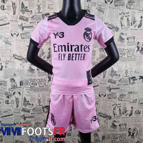 Maillot De Foot Real Madrid Rosa Enfant 2022 2023 Version Fuite