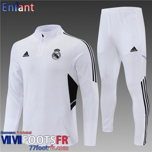 Survetement de Foot Real Madrid Blanc Enfant 2022 2023 TK295