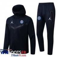 Veste Foot - Sweat A Capuche PSG bleu marin Homme 2022 2023 JK348