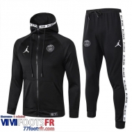 Veste Foot - Sweat A Capuche PSG Noir Homme 2022 2023 JK576