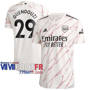 77footfr Arsenal Maillot de foot Guendouzi #29 Exterieur 20-21