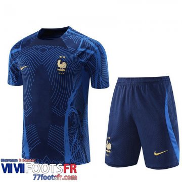 Survetement T Shirt France bleu Homme 2022 2023 TG669