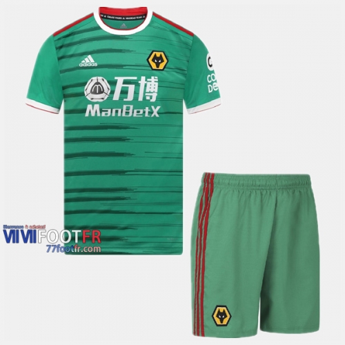 Ensemble Maillot Wolves Enfant Third 2019-2020 Personnalise :77Footfr