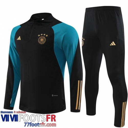 Survetement de Foot Allemagne noir Homme 2023 2024 TG827