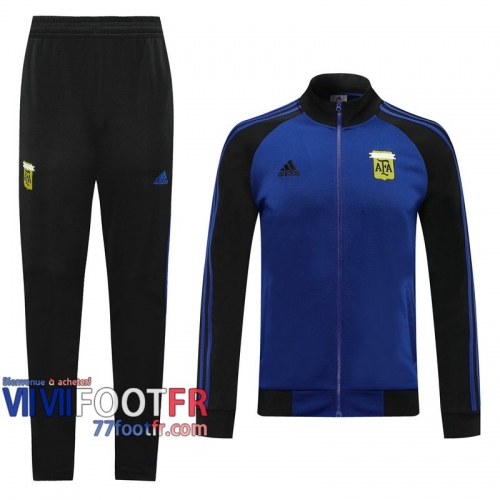 77footfr Veste Foot Argentine Bleu marine/noir - Argentine Couleur Bleu S-2XL 2020 2021 J24