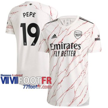 77footfr Arsenal Maillot de foot Pepe #19 Exterieur 20-21