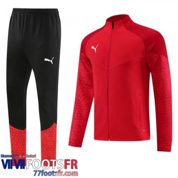 Veste Foot Sport rouge Homme 2023 2024 JK747