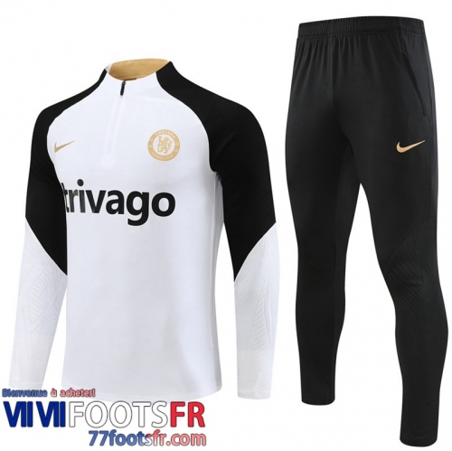 Survetement de Foot Chelsea Blanc Homme 2023 2024 TG917