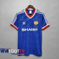 77footfr Retro Maillots foot 86 88 Manchester United third Exterieur
