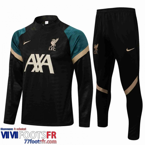 Survetement Foot Liverpool Homme noir 2021 2022 TG74