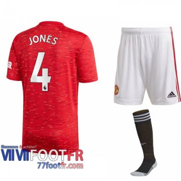 Maillot de foot Manchester United Phil Jones #4 Domicile Enfant 2020 2021