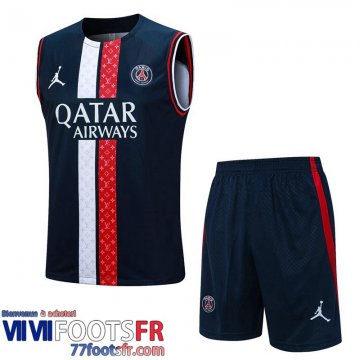 Survetement Sans manches PSG bleu Homme 2023 2024 TG958