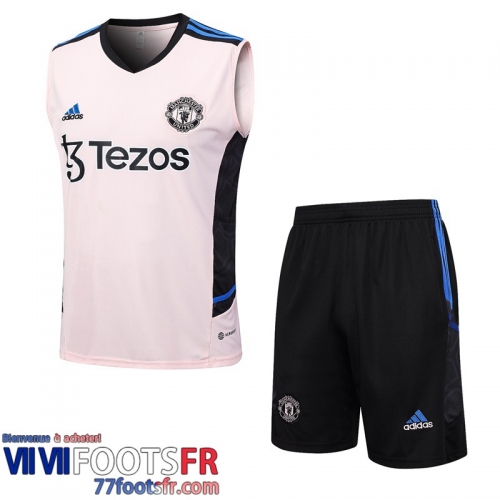 Survetement Sans manches Manchester United rose Homme 2023 2024 TG881