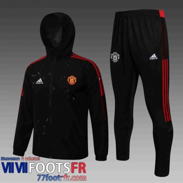 Coupe Vent - Sweat a Capuche Manchester United noir Homme 21 22 WK34