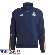 Coupe Vent Real Madrid Navy blue Homme 2023 2024 D69
