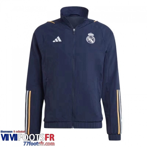 Coupe Vent Real Madrid Navy blue Homme 2023 2024 D69