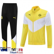 Coupe Vent - Sweat a Capuche Dortmund jaune blanc Homme 21 22 WK51