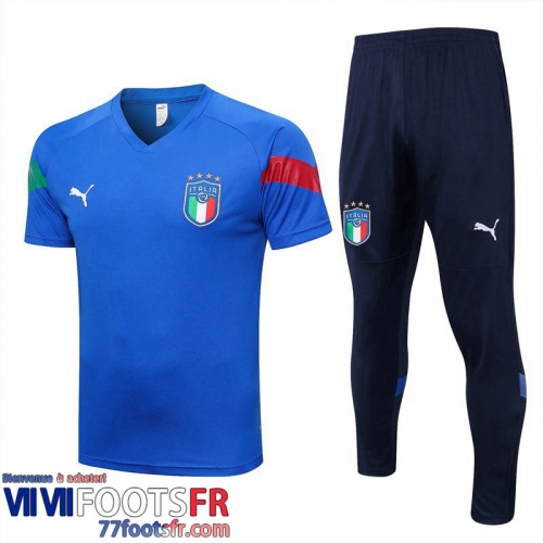 Survetement T Shirt Italie bleu Homme 2022 2023 TG635