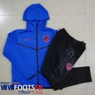 Veste Foot - Sweat A Capuche Atletico Madrid bleu Homme 2022 2023 JK417