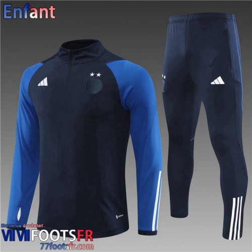 Survetement de Foot Algerie bleu marine Enfant 2023 2024 TK608