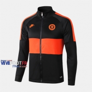 Magasins Veste Foot FC Chelsea Noir/Orange 2019/2020 Nouveau Promo