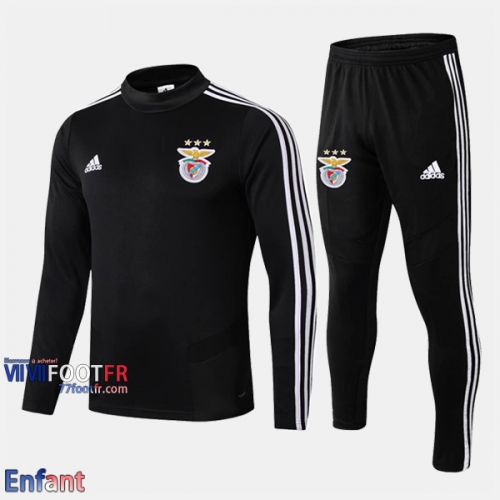 Promo: Ensemble Survetement Benfica FC Enfant Noir 2019/2020 Retro