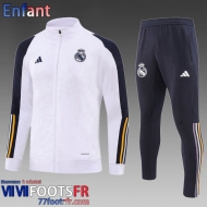 Veste Foot Real Madrid Blanc Enfant 2023 2024 C54