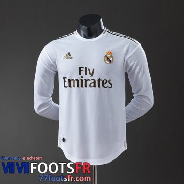Retro Maillot De Foot Real Madrid Domicile Homme Manche Longue 19 20 FG1048