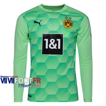 Maillot de foot Borussia Dortmund Gardien 2020 2021 - Vert Manches longues